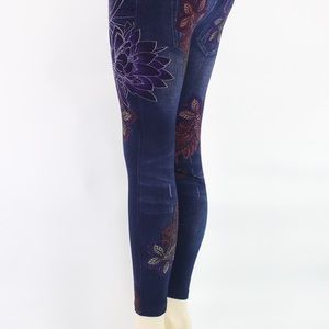 Blue jean leggings